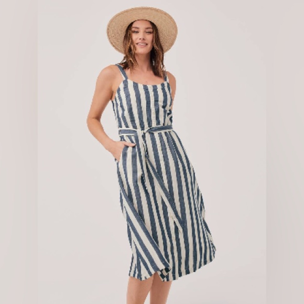 Pact striped summer dress.